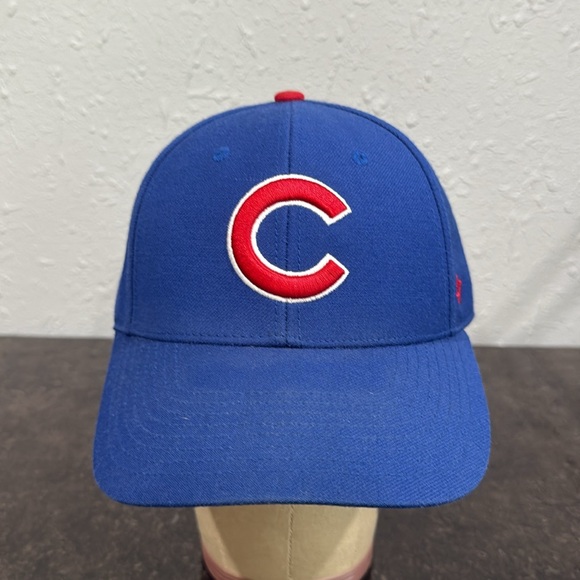 Chicago Cubs '47 Brand Royal Blue Adjustable Strapback Baseball Hat Cap OSFA - Picture 2 of 9